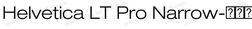 Helvetica LT Pro Narrow字体转换